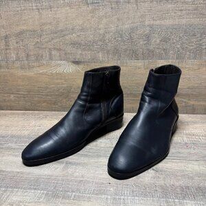 Bruno Magli Raspino Black Napa Leather Boots Men's Size 11.5